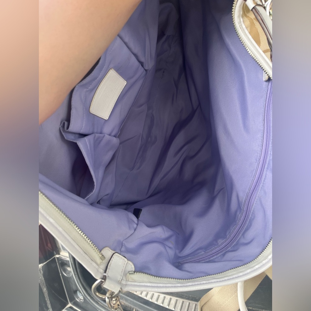 Coach Tan Signature Tote Bag - small duffel bag. - Picture 2 of 4